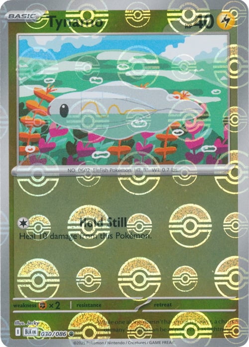 Black Bolt Tynamo #30/86 Pokeball Holo